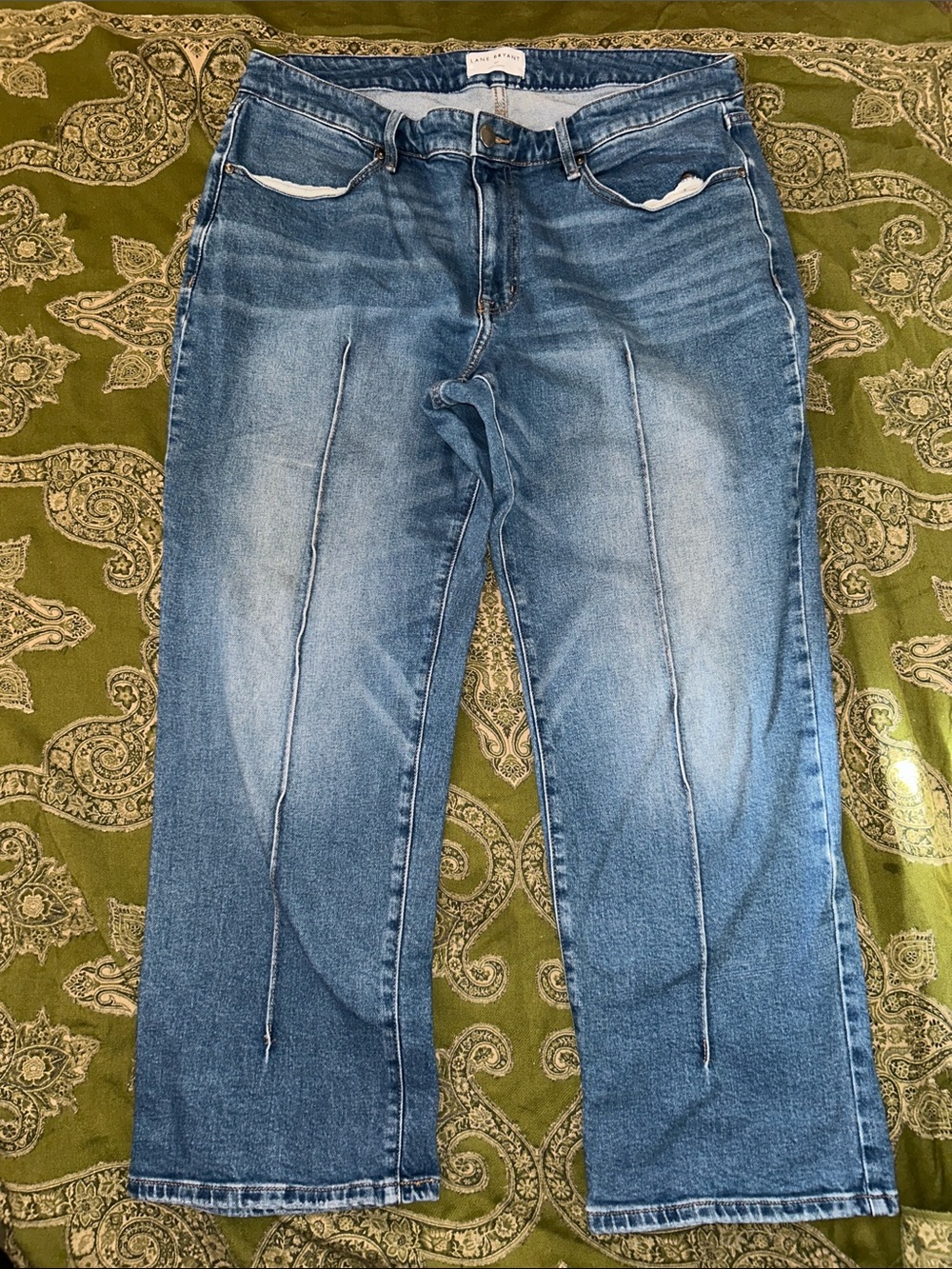 Lane Bryant Light Blue Straight-Leg Jeans